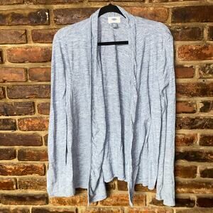Old Navy Blue Void Gray Open Front Easy Cut Cardigan Sweater Women's Size XXL
